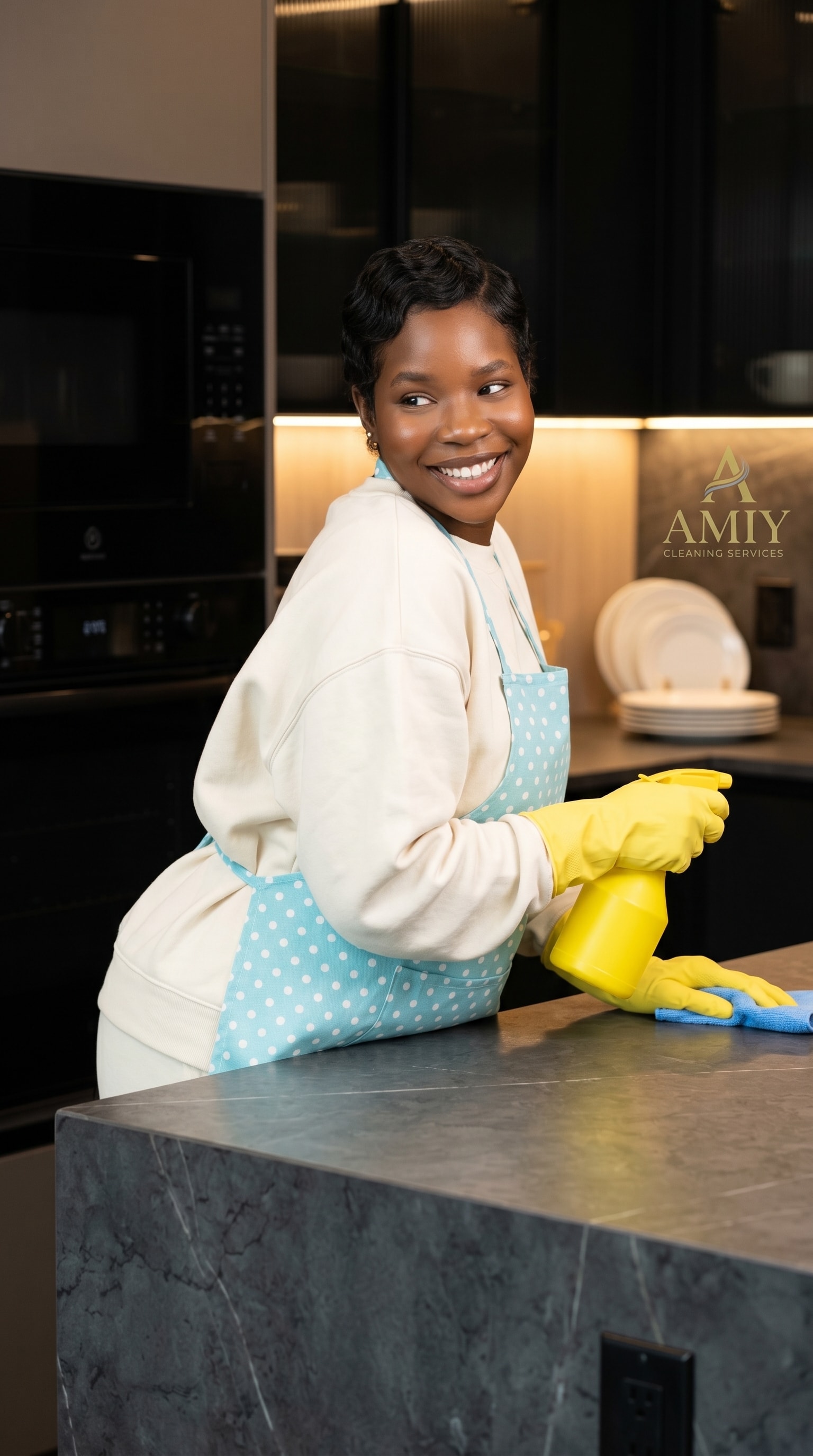 Amina, Founder & Owner of Amiy Cleaning Services